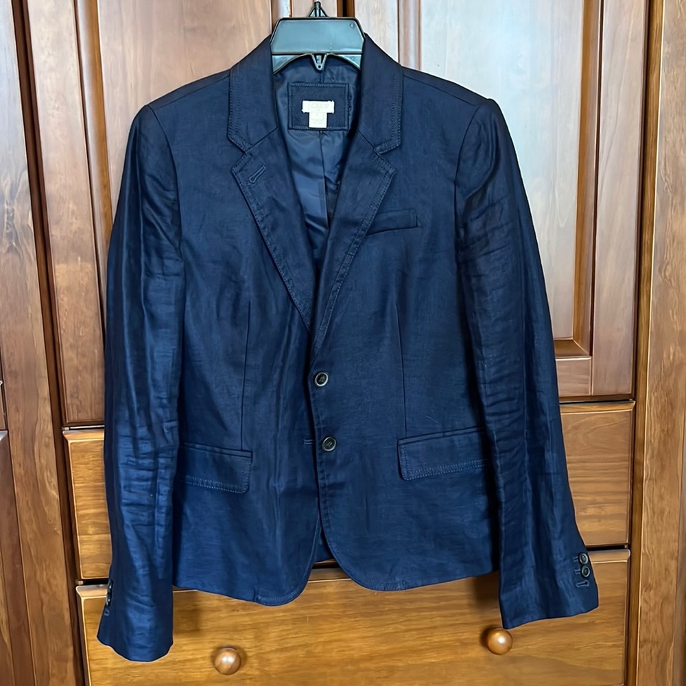 J. Crew linen blazer -worn twice